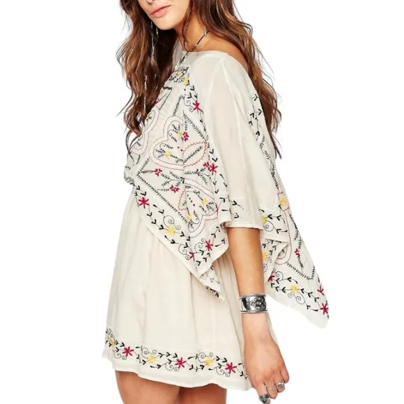 FREE PEOPLE Women’s Frida Embroidered Mini Dress