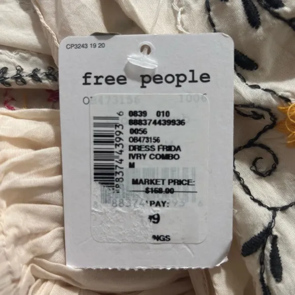 FREE PEOPLE Women’s Frida Embroidered Mini Dress