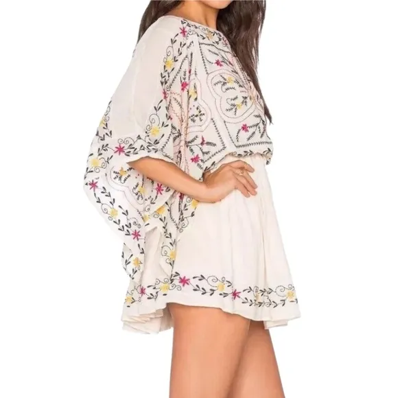 FREE PEOPLE Women’s Frida Embroidered Mini Dress
