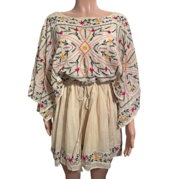 FREE PEOPLE Women’s Frida Embroidered Mini Dress