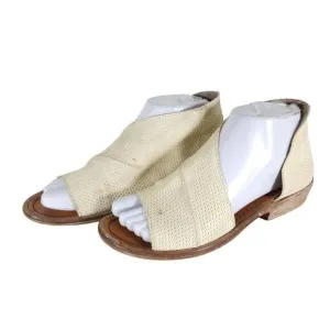 FREE PEOPLE Women's Mont Blanc 36 US5,5 Off White Leather D'Orsay Booties Shoes