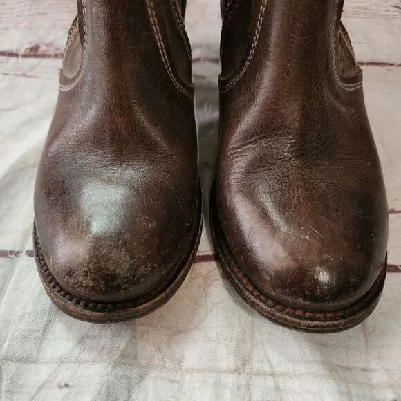 Freebird by Steven South Leather Double Zipper Ankle Boots Size 6