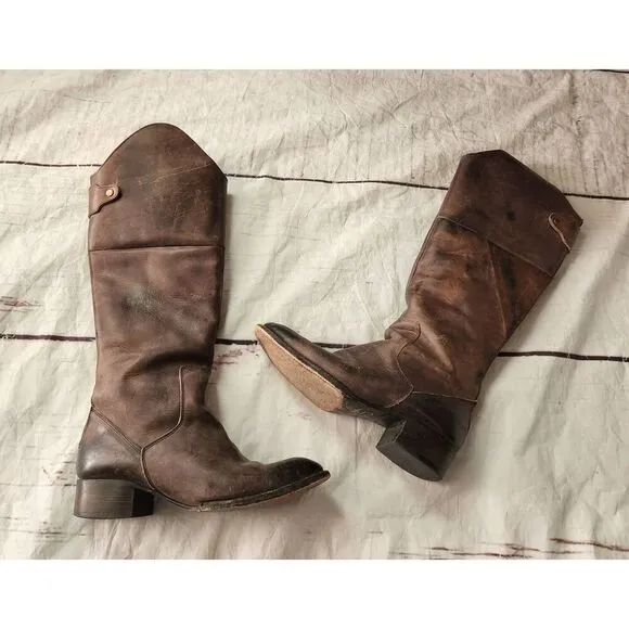 Freebird By Steven Tall Stabl Leather Boots Size 8