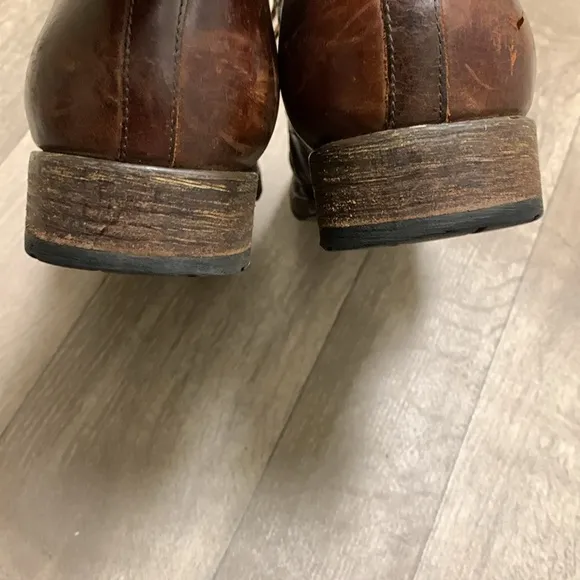 Freebirds By‎ Steven Felix Wingtip Lace Up Distressed Casual Leather Shoes