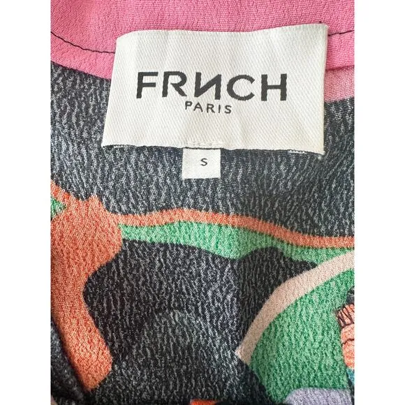 FRNCH Paris Jenine Floral Long Sleeve Dress Size Small