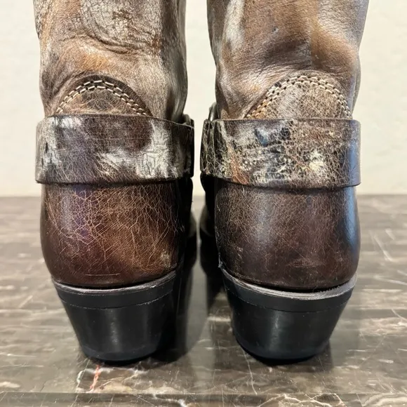 Frye 12R Leather Harness Boots