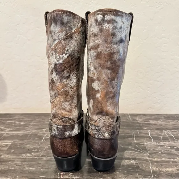 Frye 12R Leather Harness Boots
