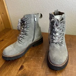 Frye Ella Hiker Boot Womens US 5.5 M Wool Lace Up Combat Rugged Winter