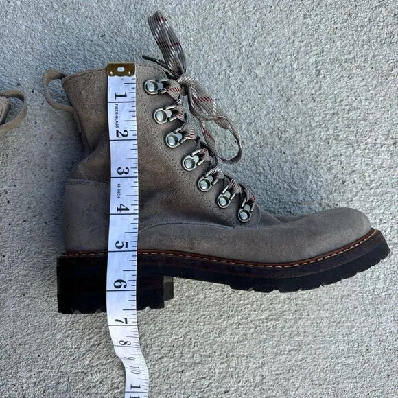 Frye Ella Hiker Boot Womens US 5.5 M Wool Lace Up Combat Rugged Winter