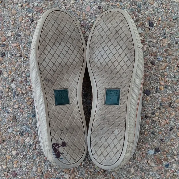 Frye Gates slip on casual sneakers leather shoes mens sz 10