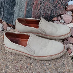 Frye Gates slip on casual sneakers leather shoes mens sz 10