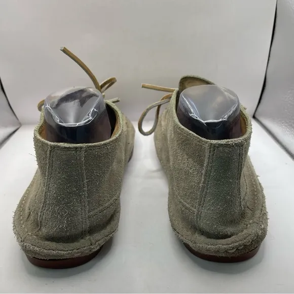 Frye Mason Chukka Men’s size 9 Tan/steel Gray Suede Leather Boot Shoes Lace Up