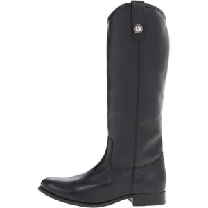 Frye Melissa leather button riding boots women 7B black
