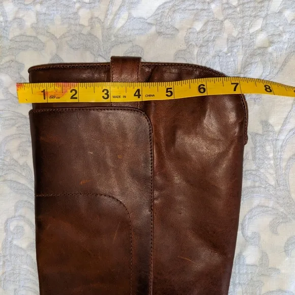 Frye Paige Leather Knee High Riding Tall Boots In Cognac sz 6 Brand New!!