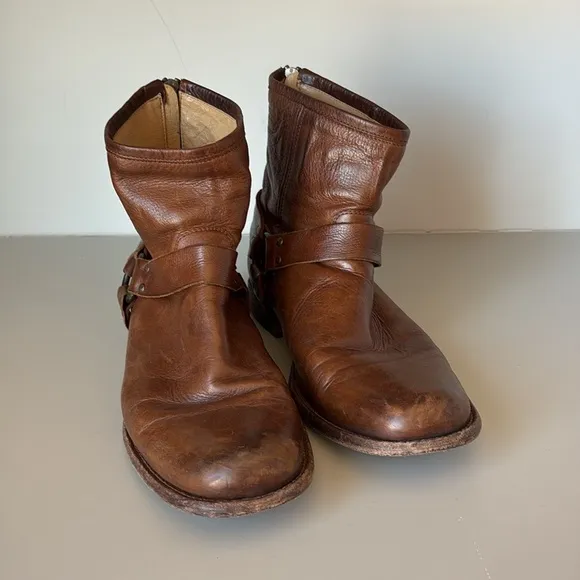Frye Phillip Harness Boots Size 10D