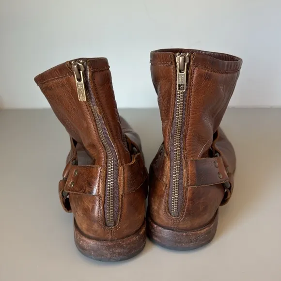Frye Phillip Harness Boots Size 10D