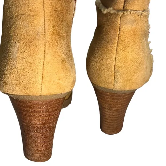 Frye Y2K Sherpa Lined Heeled Leather Boots