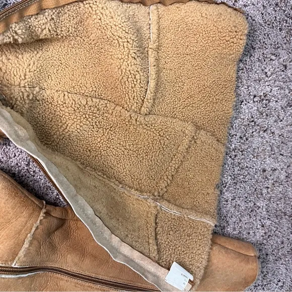 Frye Y2K Sherpa Lined Heeled Leather Boots