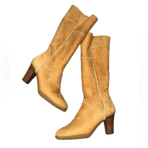 Frye Y2K Sherpa Lined Heeled Leather Boots
