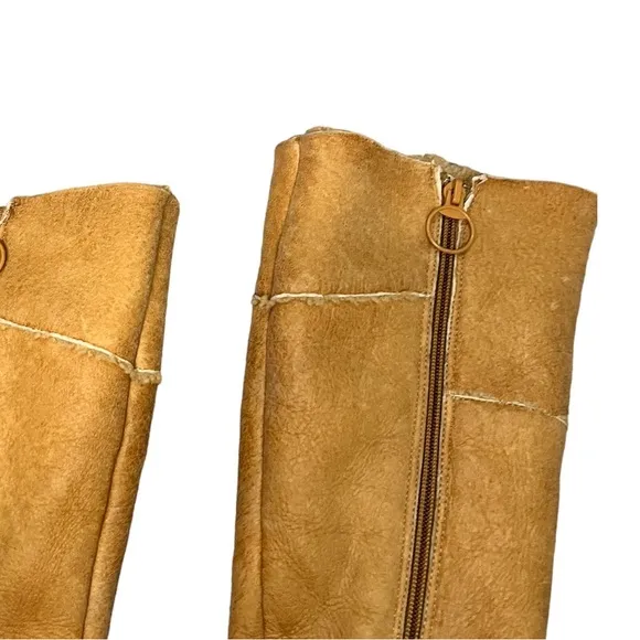 Frye Y2K Sherpa Lined Heeled Leather Boots