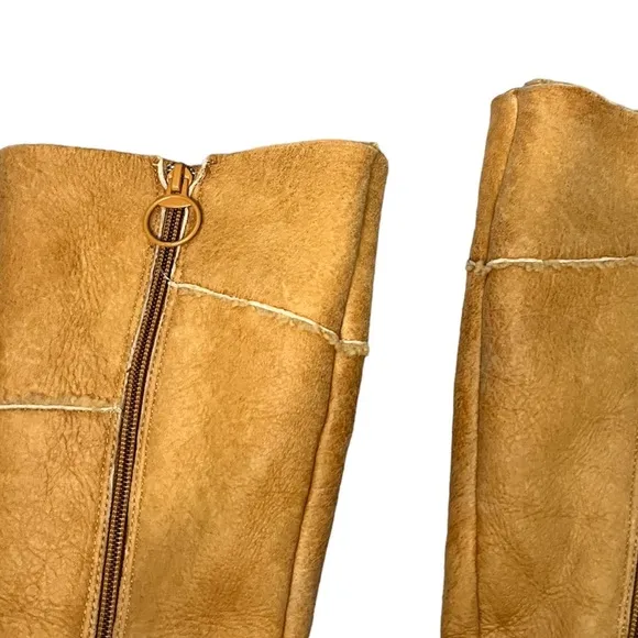 Frye Y2K Sherpa Lined Heeled Leather Boots