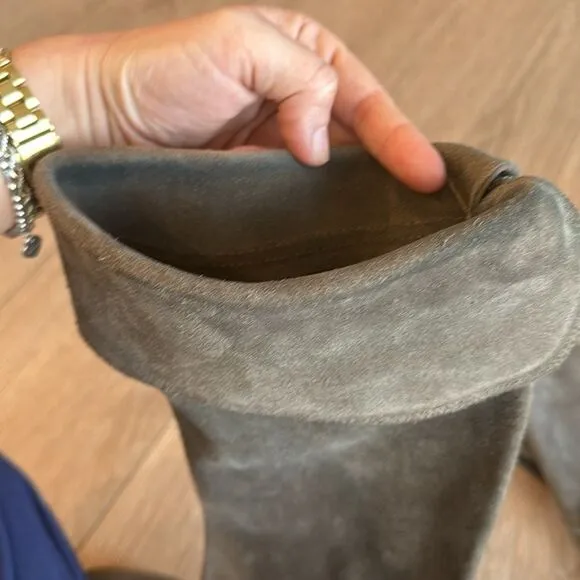FRYE SUEDE LUCINA SLOUCH BOOT SIZE 7 KNEE HIGH OR OVER THE KNEE EEEUC