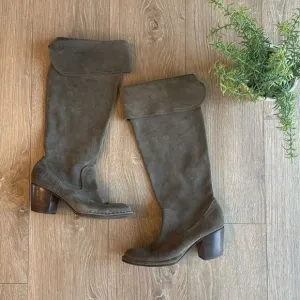 FRYE SUEDE LUCINA SLOUCH BOOT SIZE 7 KNEE HIGH OR OVER THE KNEE EEEUC