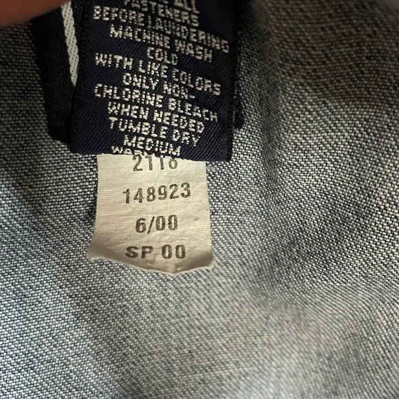 GAP Y2K Denim Overalls – Spring 2000 Vintage, Size Large
