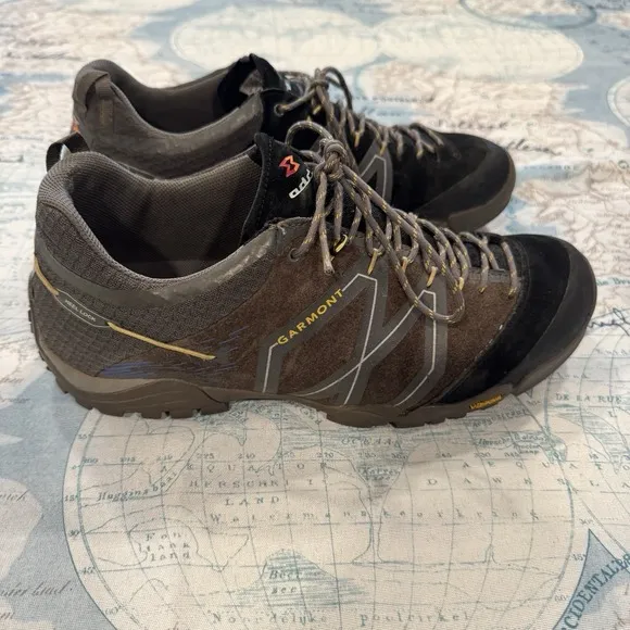 Garmont Sticky Stone Gtx Heel Lock Vibram Men Hiking Shoe Dark Gray Black Sz 11