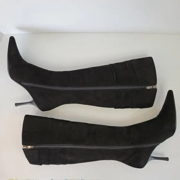 GCI Collezione Grant Tall Shaft Black Stiletto Boots Womens Size 6