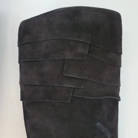 GCI Collezione Grant Tall Shaft Black Stiletto Boots Womens Size 6