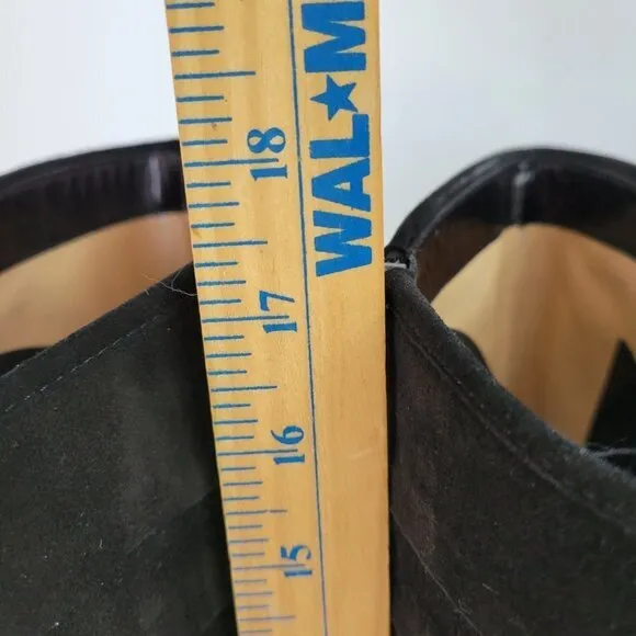GCI Collezione Grant Tall Shaft Black Stiletto Boots Womens Size 6