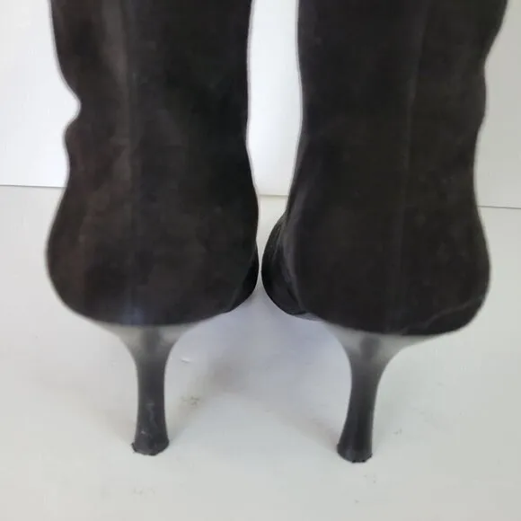GCI Collezione Grant Tall Shaft Black Stiletto Boots Womens Size 6