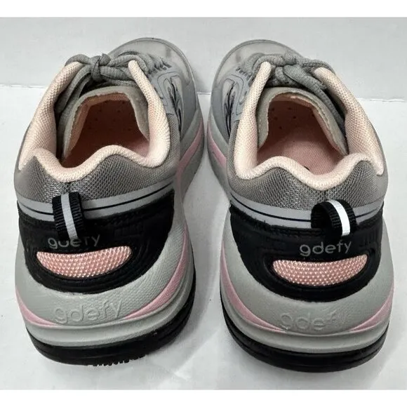 Gdefy Gravity Defyer Shoes Sneakers Womans 7.5 Comfort Fit Pink Grey Veroshock