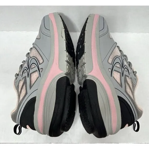 Gdefy Gravity Defyer Shoes Sneakers Womans 7.5 Comfort Fit Pink Grey Veroshock