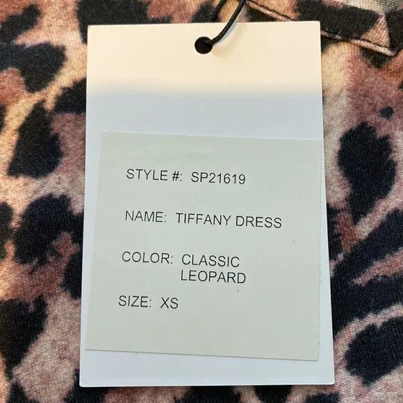 GENERATION Love V-neck Leopard Tiffany Dress