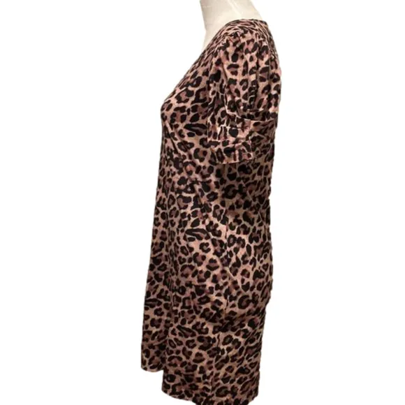 GENERATION Love V-neck Leopard Tiffany Dress