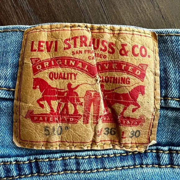 Gently Worn, but Lovingly Cared For, Men's 510 Slim Fit Skinny Leg Jeans