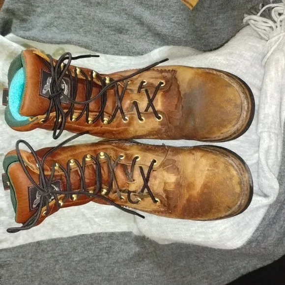 Georgia Boot Brown Leather Work Boots