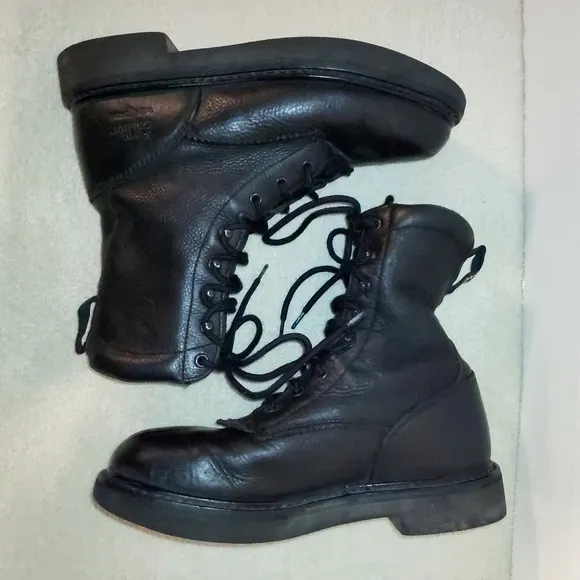 Georgia Boot Farm &amp; Ranch black work boots sz 9.5