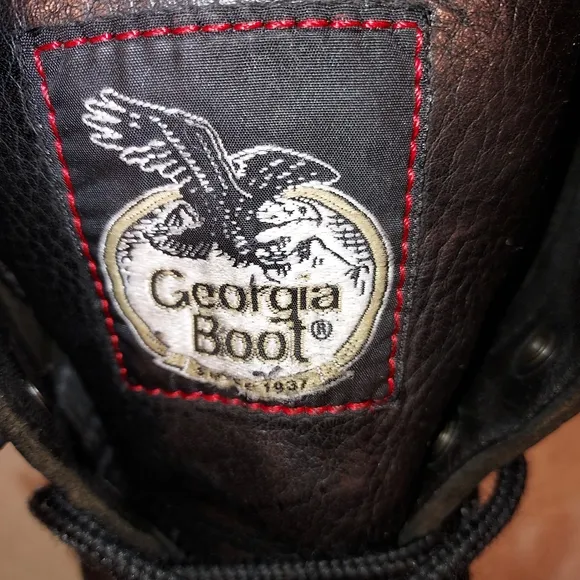 Georgia Boot Farm &amp; Ranch black work boots sz 9.5