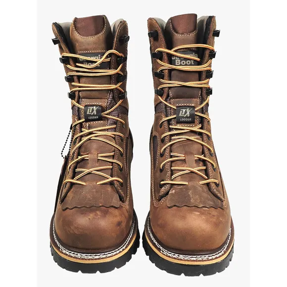 Georgia Boot LTX Men's Size 9W Brown Logger Waterproof 9&quot; Work Boots GB00616