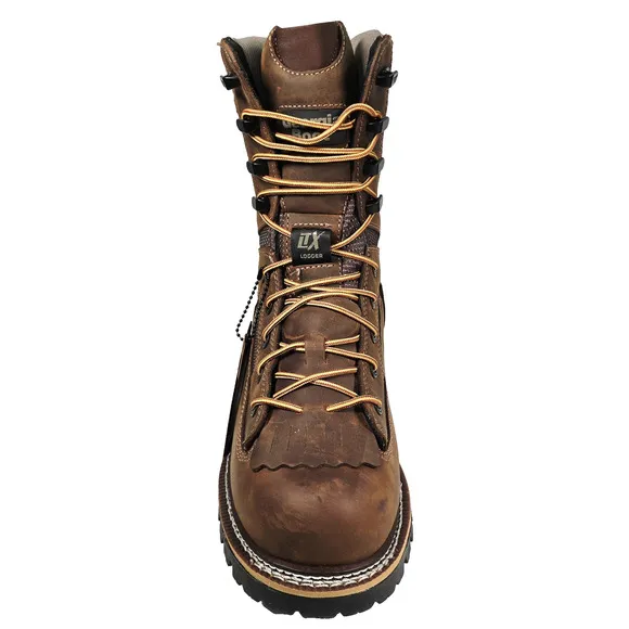 Georgia Boot LTX Men's Size 9W Brown Logger Waterproof 9&quot; Work Boots GB00616