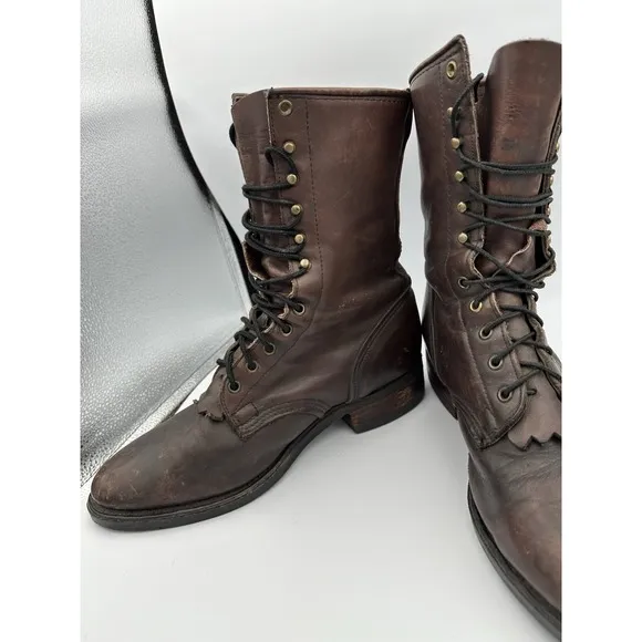 Georgia Boot Waterproof Lace Logger Work Boot Brown Size Men's 10.5 W