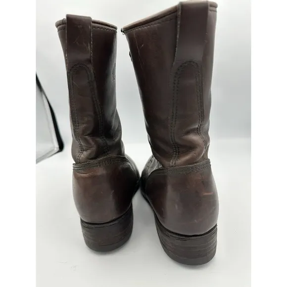 Georgia Boot Waterproof Lace Logger Work Boot Brown Size Men's 10.5 W