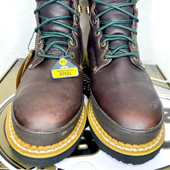 Georgia Giant Steel Toe Work Boots G8374 Size: 9 Wide