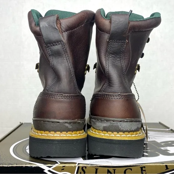 Georgia Giant Steel Toe Work Boots G8374 Size: 9 Wide