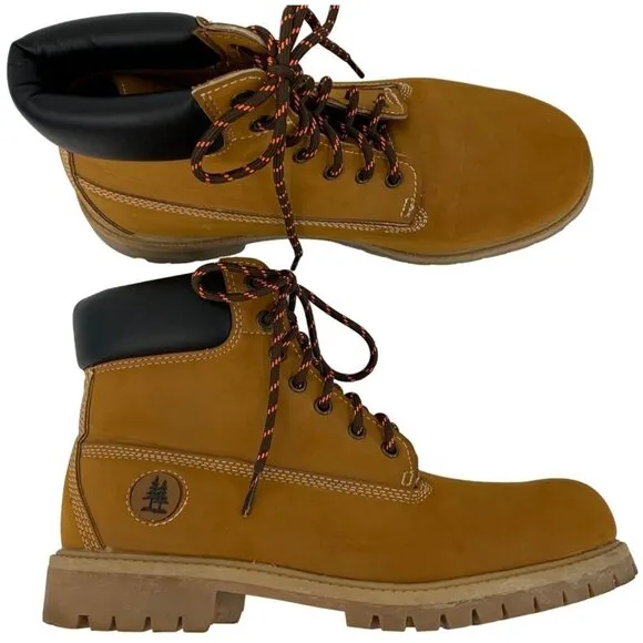 G.H. Bass &amp; Co. Mens Synthetic Upper Tan Lace-Up Boots Size 10 Fillmore 7937 EUC