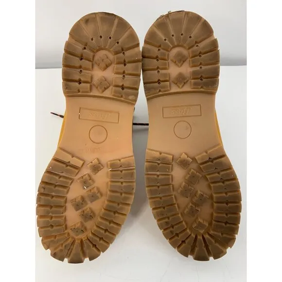 G.H. Bass &amp; Co. Mens Synthetic Upper Tan Lace-Up Boots Size 10 Fillmore 7937 EUC