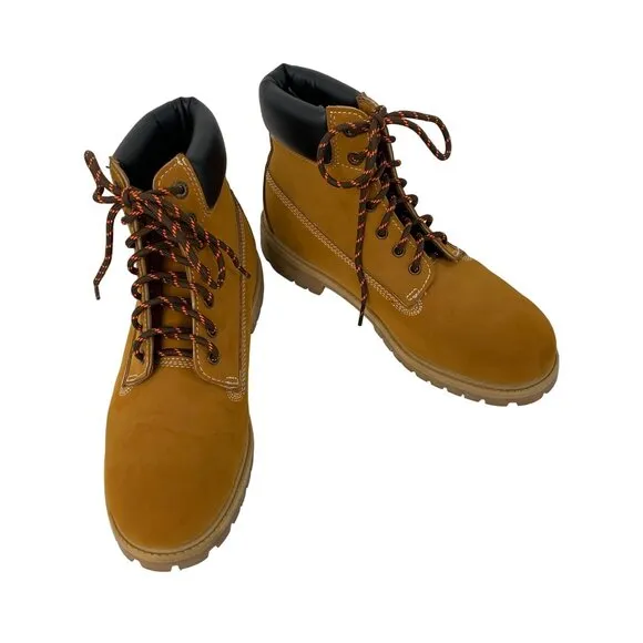 G.H. Bass &amp; Co. Mens Synthetic Upper Tan Lace-Up Boots Size 10 Fillmore 7937 EUC